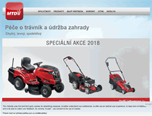 Tablet Screenshot of mtd-cz.com